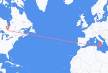 Flyreiser fra Timmins, Canada til Malta, Malta