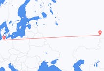 Fly fra Tjeljabinsk til Hamborg