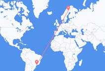 Flights from São Paulo, Brazil to Gällivare, Sweden