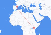 Flyrejser fra Kilimanjaro-bjerget, Tanzania til Valencia, Spanien