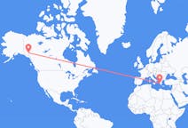 Flyreiser fra Whitehorse, Canada til Zakynthos Island, Hellas