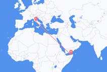 Flyrejser fra Boosaaso, Somalia til Rom, Italien