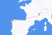 เที่ยวบินจาก เกรอนอบล์ ฝรั่งเศส ถึงซานติอาโก เด กอมโปสเตลา ฝรั่งเศส