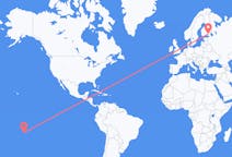 Flyrejser fra Tahiti, Fransk Polynesien til Lappeenranta, Finland