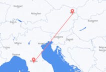 Flyg från Florens, Italien till Vienna, Österrike