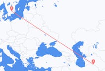 Flyrejser fra Asjkhabad, Turkmenistan til Växjö, Sverige