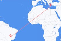Flyreiser fra Uberlândia, Brasil til Iraklio, Hellas