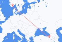 Flights from Kristiansand to Erzurum