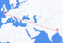 Flyg från Dhaka, Bangladesh till Rennes, Frankrike