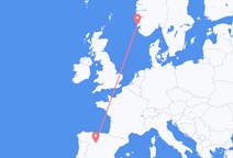 Flights from Valladolid, Spain to Haugesund, Norway