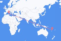 Flyreiser fra Port Vila, til Cagliari