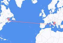 Flyreiser fra Moncton, Canada til Bari, Italia
