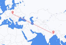 Flyreiser fra Durgapur, India til Ostrava, Tsjekkia