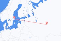 Flyg från Josjkar-Ola till Stockholm