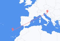 Flyg från Zagreb, Kroatien till Porto Santo, Portugal