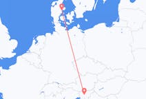 Flights from Ljubljana in Slovenia to Aarhus in Denmark