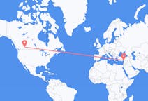 Flyreiser fra Calgary, Canada til Adana, Tyrkia