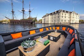 Amsterdam Luxury Guided Sightseeing Canal Cruise with Onboard Bar