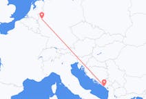 出发地 黑山从 蒂瓦特目的地 德国杜塞尔多夫的航班