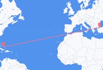 Flyrejser fra Deadman's Cay, Bahamas til Istanbul, Tyrkiet