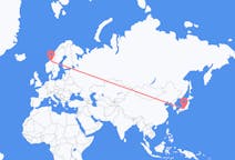 Flyg från Nagoya, Japan till Trondheim, Norge