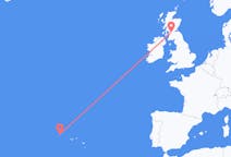 Flights from Flores Island, Portugal to Glasgow, the United Kingdom