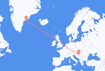 出发地 克罗地亚奧西耶克目的地 格陵兰库鲁苏克的航班
