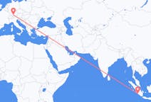 Flyrejser fra Bengkulu, Indonesien til Memmingen, Tyskland