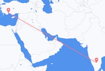 Flights from Bengaluru, India to Antalya, Turkey