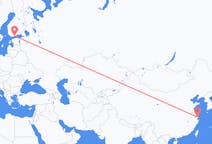 Vols de Shanghaï, Chine à Helsinki, Finlande
