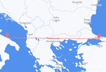 Flyreiser fra Istanbul, Tyrkia til Bari, Italia