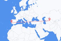 Vluchten van Urganch, Oezbekistan naar Lissabon, Portugal