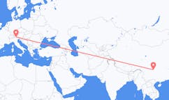 Flyreiser fra Luzhou, Kina til Bolzano, Italia