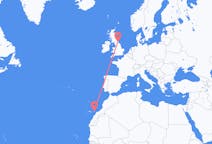 Flyreiser fra Newcastle upon Tyne, England til Ajuy, Spania