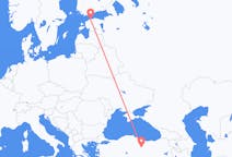 Loty z Tallinn, Estonia do Śiwy, Turcja