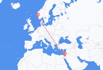 Flyreiser fra Eilat, Israel til Stavanger, Norge