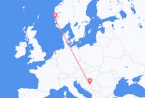 Flights from Stord, Norway to Tuzla, Bosnia & Herzegovina