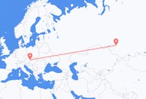 Flüge von Nowosibirsk, Russland nach Preßburg, die Slowakei