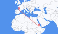 出发地 埃塞俄比亚希雷目的地 西班牙潘普洛納的航班
