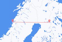 Loty z Sandnessjøen, Norwegia z Kuusamo, Finlandia