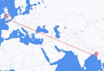 Flights from Kyaukpyu, Myanmar (Burma) to Bristol, the United Kingdom