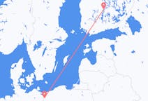 Fly fra Stettin til Jyväskylä
