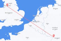 Flyreiser fra Manchester, England til Karlsruhe, Tyskland