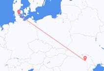 Flyreiser fra Sønderborg, Danmark til Iași, Romania