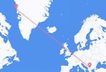 来自北马其顿出发地 斯科普里目的地 格陵兰乌佩纳维克的航班