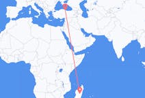 出发地 马达加斯加出发地 塔那那利佛目的地 土耳其三生的航班