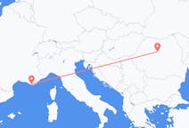 Flyg från Târgu Mureș till Toulon
