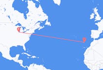 Flüge von Chicago, Belize, die Vereinigten Staaten nach Porto Santo, Portugal