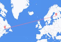 Flyreiser fra Sept-Îles, Canada til Kuopio, Finland