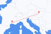 Voli da Nîmes, Francia to Budapest, Ungheria